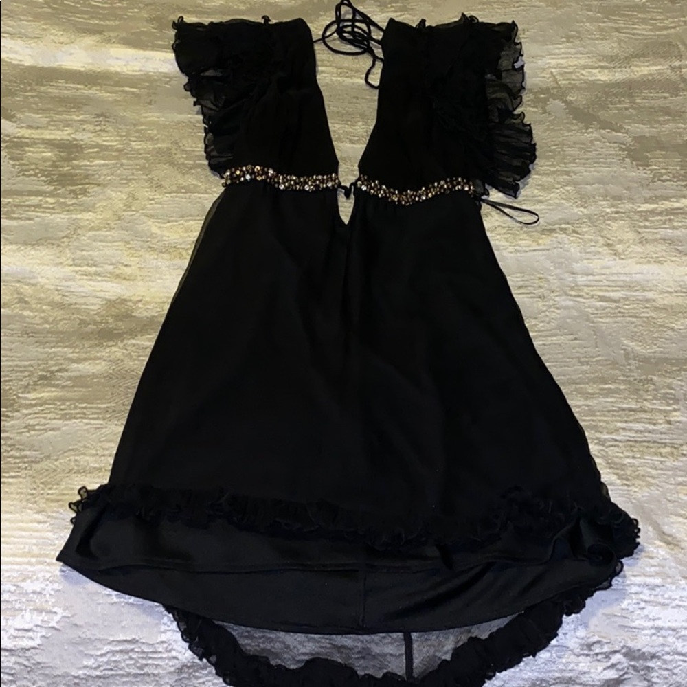 Scarabello black sequin dress